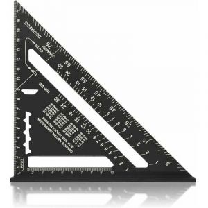Equerre Menuisier MULTI FONCTIONS Metal Aluminium Regle &Eacute;querre Trusquin Guide Raporteur Angle 45 90 Degres/Outillage Charpentier/Outil Tra&ccedil;age