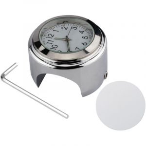 Zoternen Horloge universelle pour guidon de moto, thermom&egrave;tre de v&eacute;lo, &eacute;tanche, remplacement pour guidons de motos et v&eacute;los de 22 mm &agrave; 25,4 mm, 7/8''
