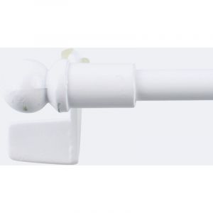 Kit tringle &agrave; rideaux Sans-Per&ccedil;age Extensible 30-45cm Blanc - Boulet