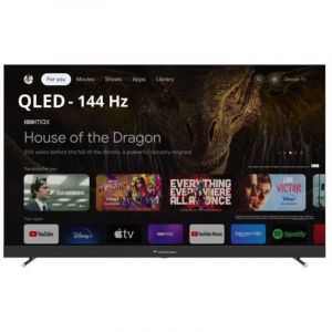 [JAMAIS UTILIS&Eacute;] CONTINENTAL EDISON - CELEDGAM65QL24B6 - TV LED - 4K UHD QLED 144Hz- 65 (164 cm) - Smart Google TV - Wifi Bluetooth - 4xHDMI - 3x