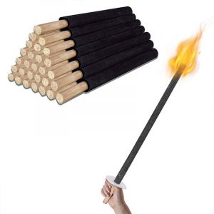 Tolletour - Torche de jardin en lot de 50 flambeaux en bambou avec mèche éclairage d'ambiance