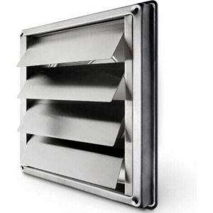 Dpzo - Grille Ventilation 150 mm Grille Inox Anti-retour à Lamelles Mobiles Fermeture Automatique Grille de Hotte Résistant / Aeration Inox