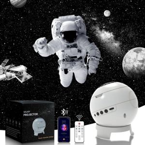 MERTTURM Projecteur Plan&eacute;tarium, Galaxie Projecteur Ciel Etoile, 8 HD Disques Verre(ne jamais s'estomper) & Lentille &agrave; Focus R&eacute;glable,Veilleuse avec