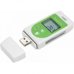 ZVD - Thermomètre Enregistreur de données - Enregistreur de température usb multi-usage - Capacité d'enregistrement de 32 000 - Vert