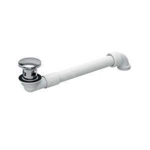 Geberit - Accessoires - Siphon gain de place, pour les lavabos avec trop-plein, ClickClack, chrome 152.071.21.1