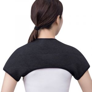 Unisex Double Support d'&eacute;paule Auto-Chauffant Coussinet d'&eacute;paule Prot&egrave;ge-&eacute;paule en Cachemire Soutien d'&eacute;paule Chaud Soulager la Douleur et Blessures