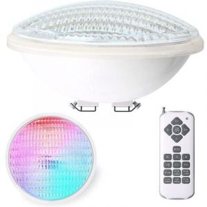 45w Lampe Piscine Led Par56 Tanche Ip68 Lampe De Piscine Rgbw Submersible Lumire 12v Dc/ac Spot Led Couleur Avec Tlcommande 7 Couleurs Rglables 15 Mod