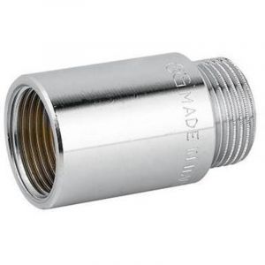 10 x RALLONGE MF LAITON CHROM&Eacute; Dimensions : 1/2 x 20 mm