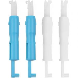 4 pi&egrave;ces enfile aiguille, aide &agrave; l'enfile aiguille pour machine &agrave; coudre, enfile aiguille rapide, enfile aiguille &agrave; coudre automatique, outil