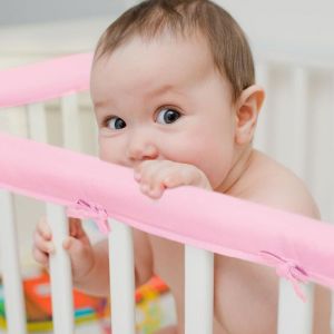 3pcs Tour de Lit Rembourr&eacute; pour Berceau Protection de Barreau Lit B&eacute;b&eacute; Couverture Housse de Protection pour Rail de Lits B&eacute;b&eacute; Protecteur de Rail de