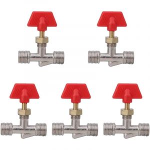 30 Pcs Valve Compresseur D'air Robinet À Aiguille 1/4in Float Ball Valve Structure Pièces De Rechange Compresseur D'air Tuyau Tuyau Tuyau Tuyau