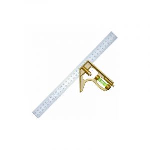 Ulisem Équerre Combinée 300mm - Metrique - Équerre à Combinaison Universet Précise en Métal avec Butée et Outil de Traçage - industriel