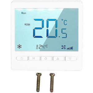 Sunxury - Thermostat programmable,thermostat lcd grand écran de haute précision,pour salon,chambre à coucher,salle à manger,AC230 v