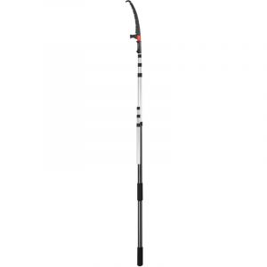 Mophorn - Scie à perche manuelle . Extensible de 1,5 à 6 m. Lame en acier. Pour l'élagage des arbres. Alliage d'aluminium léger. Avec brosse. Pour