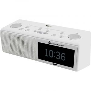 Soundmaster - UR8350WE Radio-r&eacute;veil dab+, fm aux, usb blanc C601001