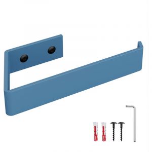 Holzbrink - Porte papier toilette bleu 164x72 mm D&eacute;rouleur papier toilette mural pour salle de bain, wc Porte rouleau wc &agrave; percer