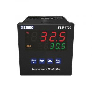 Emko - ESM-7720.5.20.0.1/01.02/0.0.0.0 2 points, p, pi, pd, pid Régulateur de température Pt100, j, k, r, s, t -200 à 1700 °c Relais 5 a, ssr (l x l