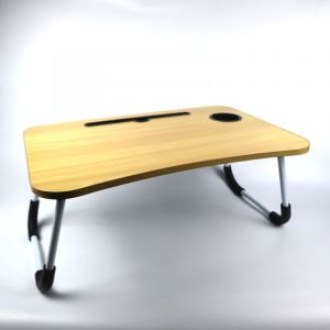 Table pliante pour ordinateur portable, support de lit, table de petit-d&eacute;jeuner, grande GA06