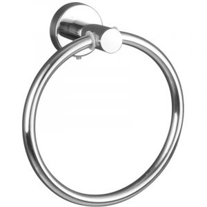 Alwaysh - Porte Serviette, Acier Inoxydable Anneau Porte-Serviette, 16 cm, Mural Rond Anneau Serviette pour Salle de Bains, Cuisine, Chambre &agrave;