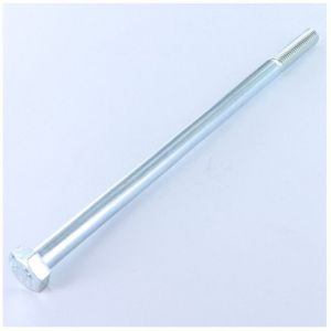 Corps de boulon filetage partiel T&ecirc;te hexagonale th M8X160 Classe 8.8 Acier zingu&eacute; blanc-10 pi&egrave;ces