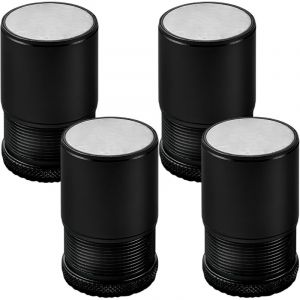 Noir, hauteur de 4.7cm 7.9cm, diam&egrave;tre 40mm，Lot de 4 Rehausseur de Meubles R&eacute;glable M&eacute;tal, Rehausseur Pieds de Lit, Pieds de meubles pour Chaise,