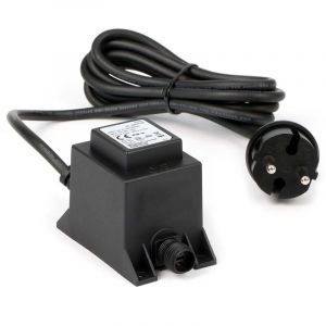 Wiltec Transformateur 230 v en 12 v &ndash; 81 x 50 x 63 mm &ndash; 1800 mA 21,6 va ac/ac &ndash; IP68 &ndash; Adapteur de R&eacute;seau Jebao avec Raccord viss&eacute;, 2 p&ocirc;les &ndash; source