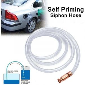 Tuyau Siphon Pompe Manuelle pour Carburant Essence Gasoil Eau Shaker Siphon Transf&eacute;rer Le Liquid Siphon Auto amor&ccedil;ant Tuyau de pompage Automatique