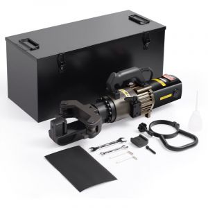 Cintreuse de Barres Armature Electrique, 2000 w, Machine a Cintrer Hydraulique Portable, Angle Pliage 0-90° 20-32 mm, avec Mallette a Outils, Bidon