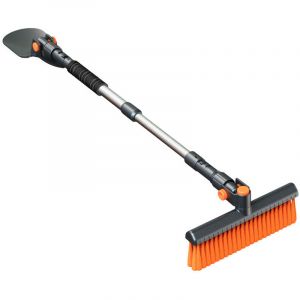 Brosse &agrave; Neige pour Voiture,480mm-780mm Grattoir &agrave; Glace d&eacute;givrant Amovible r&eacute;tractable 360&deg;antid&eacute;rapante Balayage 5 en 1 Grattoir A Neige Balai A