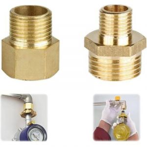 Adaptateur De Gaz Adaptateur De Tuyau Gaz En Cuivre Adaptateur Connexion Bouteille Gaz Adaptateur Gaz 1/2 &agrave; 1/4, 3/4 Raccord De Raccordement Pour