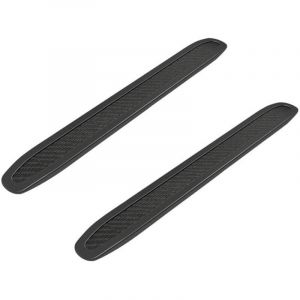 Protection pare Choc Voiture 2 Pi&egrave;ces Universelle Bande de Protections Pare Chocs de Voiture Flexibles Bumper Guard Protector Fiber de Carbone Avant