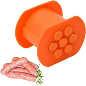 Viande Strip Squeezer,Maker Hot Dog Maker avec 7 Trous,Presse Steak Hach&eacute; pour Burgers,Croquettes,Churros,P&acirc;tisseries