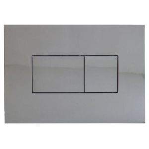 Plaque de commande 3/6L KARISMA pneumatique double d&eacute;bit - chrom&eacute;e - Regiplast