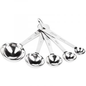 Lot de 5 cuillères à doseur inox 5 pièces inox