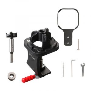 Outil de perçage de charnières 35mm, Perceuse pour trou de charnière, Guide de perçage pour menuiserie avec accessoire, Ouvreur de trou métallique