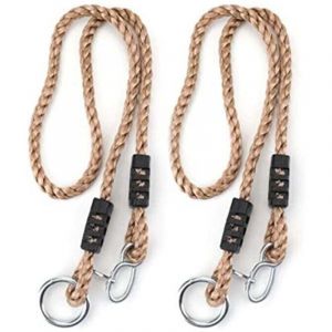 1 Paire de Balançoire Arbre Enfant, Cordes Balancoire Sangles Réglables Balançoire Arbre en Bois Enfants Adulte Siège Suspendu