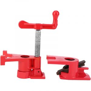 Serre-Joint en Tube, Pince &agrave; bois, Attache rapide, Collier de Serrage 3/4",Dispositif de Serrage Rapide &agrave; Bois Vertical &agrave; Manivelle, m&eacute;tal &Eacute;tabli