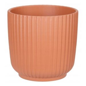 Pot de fleurs en c&eacute;ramique terre cuite 18,5x18cm