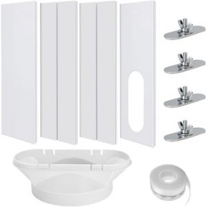 Kit Calfeutrage Climatiseur, 4PCS Joint de Fenetre Climatisation R&eacute;glable, Calfeutrage Fenetre Climatiseur, Kit Fenetre Climatiseur Mobile,