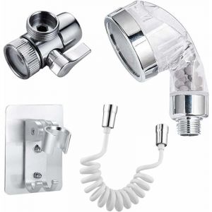 Kit de douchette &eacute;lastique pour lavabo, douchette &agrave; main, douchette de salle de bain, kit de rin&ccedil;age, pour le lavage des cheveux, douche pour chien,