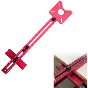 Gabarit D&eacute;fonceuse 3 en 1, Gabarit D&eacute;fonceuse &agrave; Bois R&eacute;glable, Guide D&eacute;fonceuse &agrave; Bois pour Travaux de Menuiserie, Installation de Tiroirs et