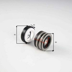 Union &ndash; Garniture m&eacute;canique d'&eacute;tanch&eacute;it&eacute; pour pompe piscine Hayward &ndash; Compatible mod&egrave;les Power Flo II, Super II, RS II &ndash; Dimension c&eacute;ramique 20mm x