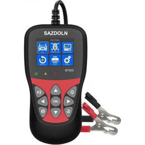 BT900 Testeur de batterie 6V 8V 12V, Testeur et analyseur de batterie 100-2000CCA, Testeur de batterie digital pour voiture, camion, marine, moto,