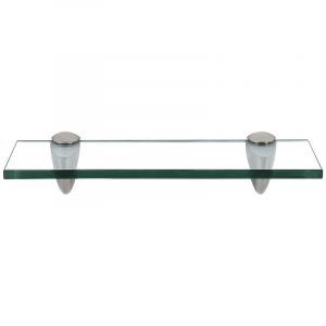 Swanew - tagère murale Verre,Tablette en verre de salle de bain 30 x 10 cm 8 mm Transparent