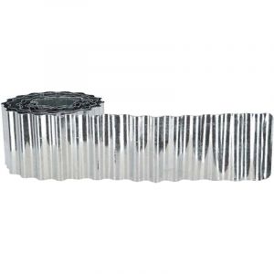 Bordure de pelouse en fer galvanis&eacute; ondul&eacute;e 500 x 17,7 cm