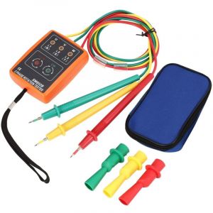 Indicateur de Testeur de Rotation à 3 Phases, 3 Phase Indicateur Testeur de Rotation de Phases Sequence, SM-852B 60V 600V ac 20Hz-400Hz Testeur de