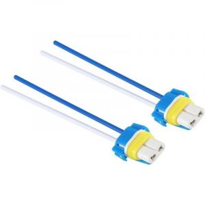2 pi&egrave;ces 9005 9006 HB3 HB4 adaptateur femelle en c&eacute;ramique prises de faisceau de cables connecteur de fil pour phares antibrouillard