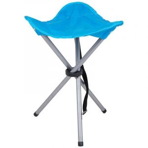 Sunnydays - Tabouret pliable Oxford bleu