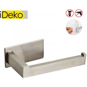 Porte Papier rouleau serviette Toilette wc Auto-adhesif Mural de Salle de Bains 304 Acier Inoxydable nickel brosse