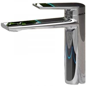 Robinet Salle de Bain, Robinet de lavabo,Mitigeur lavabo,Mitigeur Lavabo Monocommande en, insert de valve en c&eacute;ramique,laiton(chrom&eacute;)